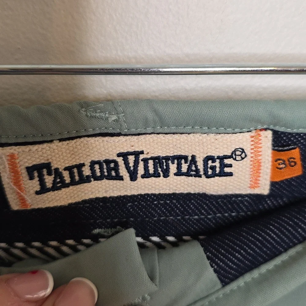 Tailor Vintage Sage Green Conneticut Originals Greenwich Sz 36